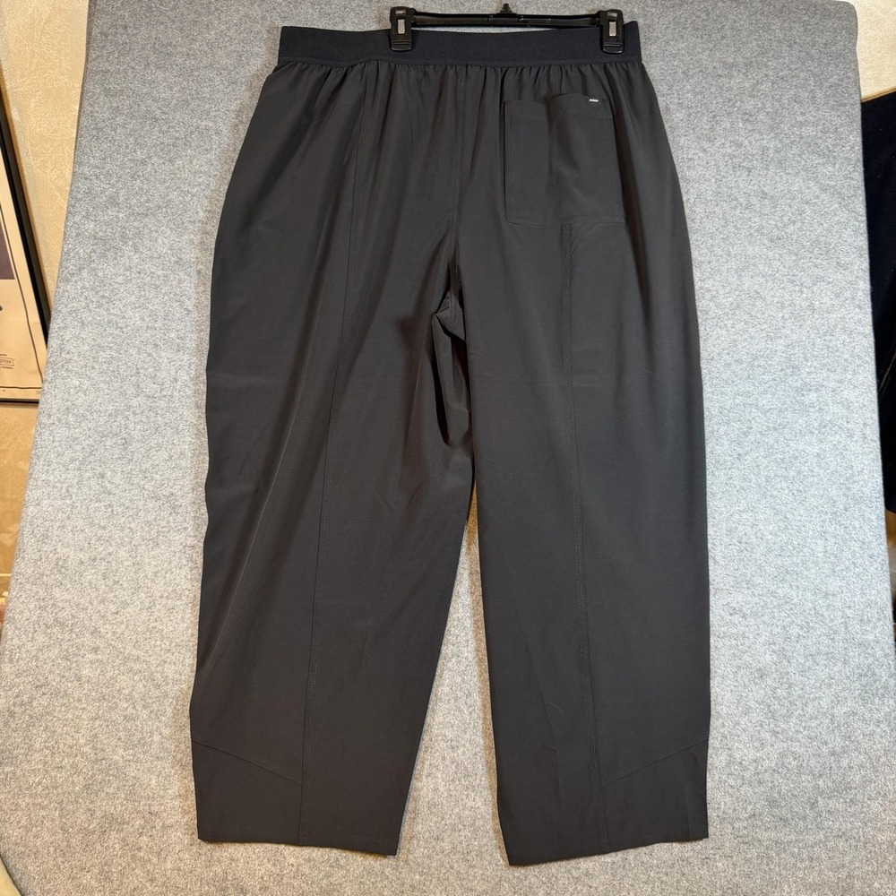 PrAna Pants Mens XL Black Stretch Track Pants Elastic Waist Zip Pockets Travel - Picture 4 of 6